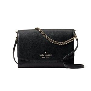 New Kate Spade Carson Saffiano Leather Convertible Crossbody bag Black